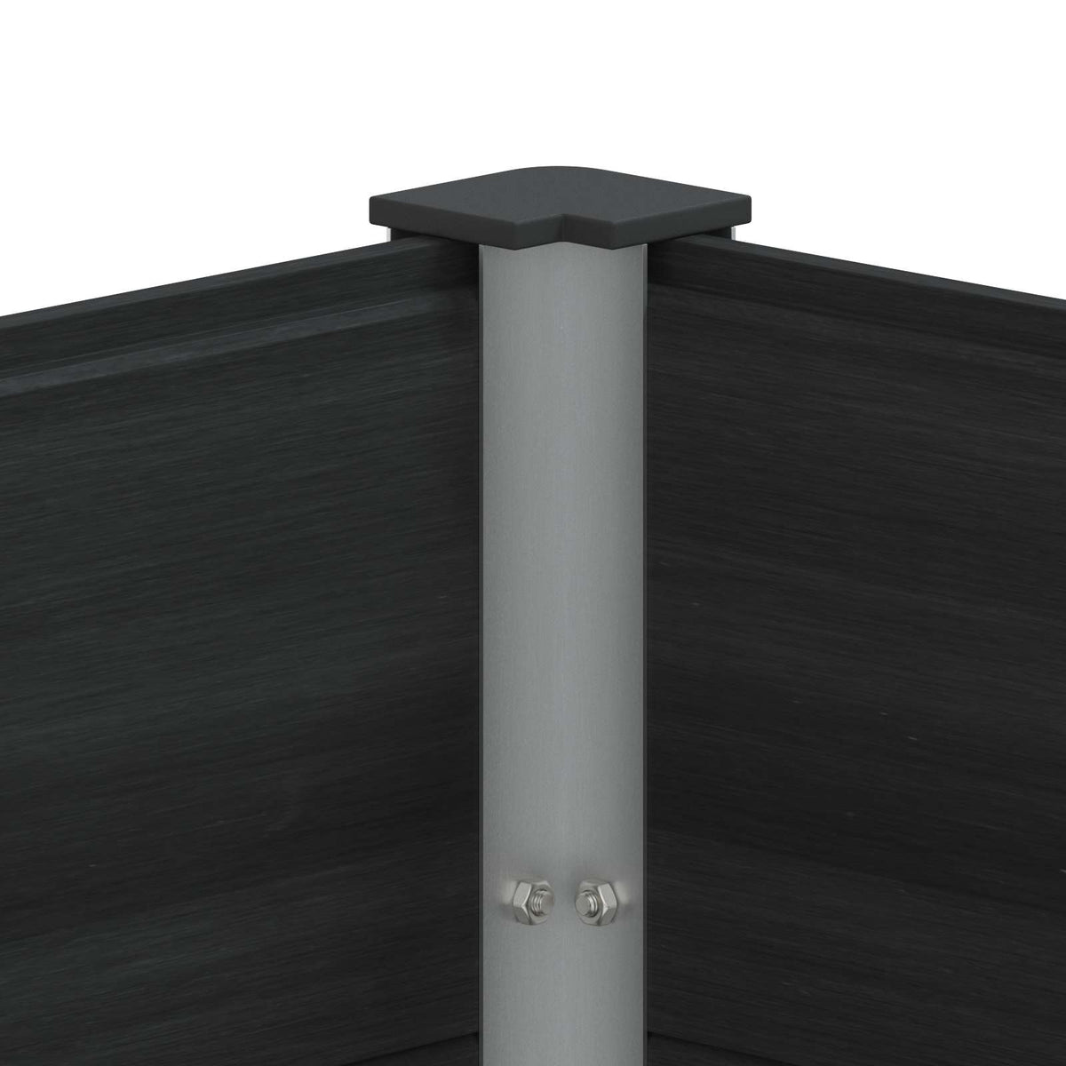 Arriate Elevado Negro 150 X 30 X 72 Cm Wpc Y Aluminio_5