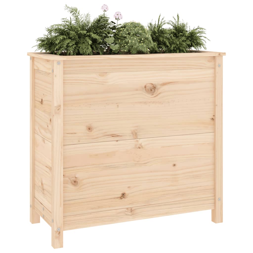Jardinera Madera Maciza De Pino 82,5x40x78 Cm_2