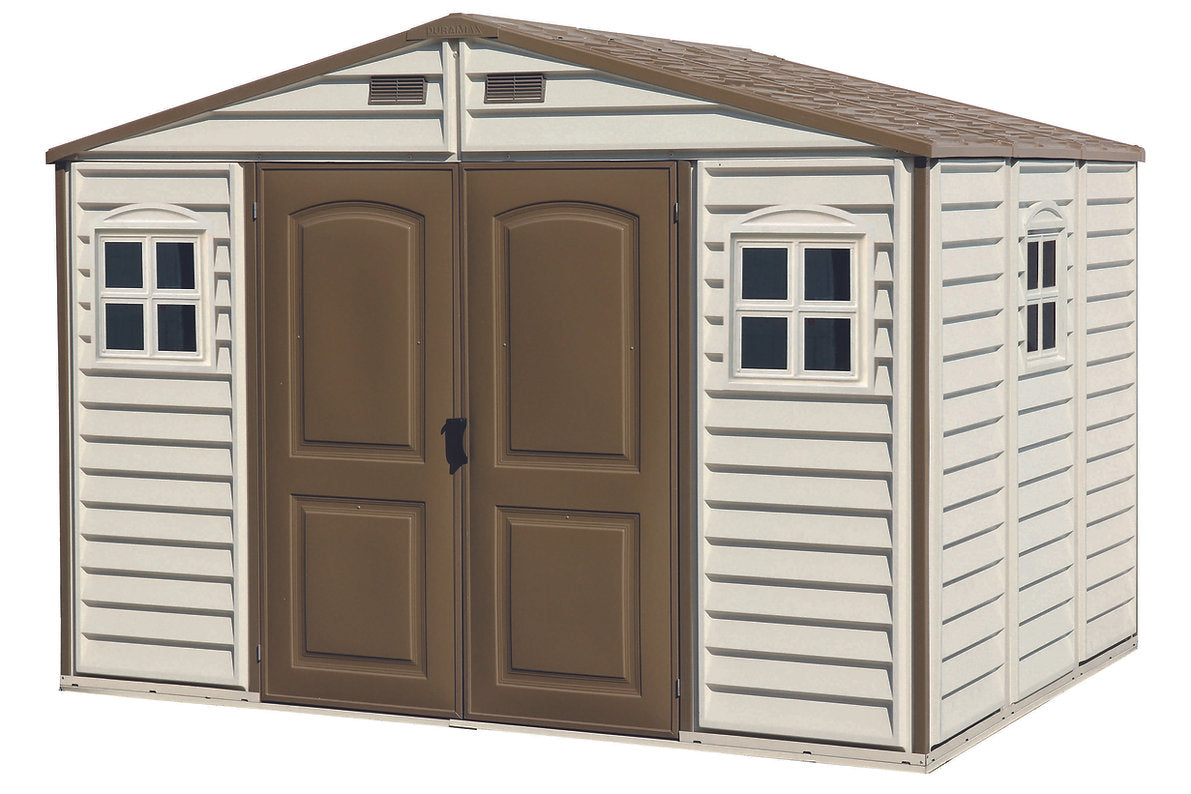 Caseta Jardín Woodside 10×8 Pvc Marfil/marrón_0
