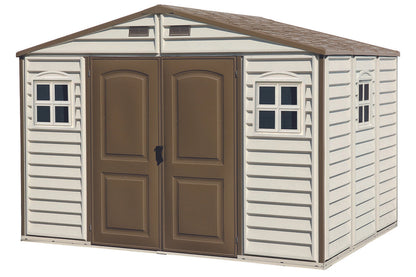 Caseta Jardín Woodside 10×8 Pvc Marfil/marrón_0