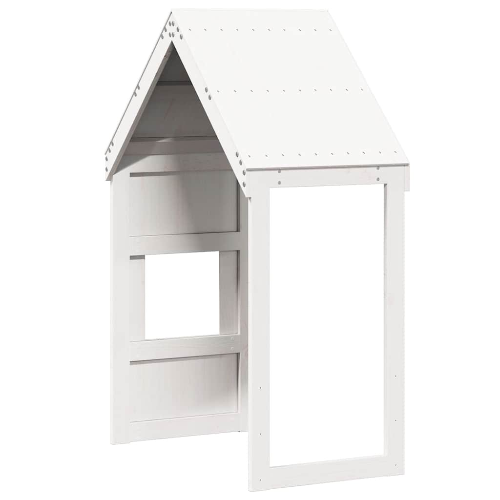 Techo De Cama Infantil Madera Maciza Pino Blanco 55x99x139,5 Cm_5