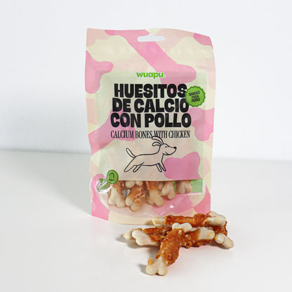 Snack Natural Para Perro Huesitos De Calcio Con Pollo Wuapu 500gr_2