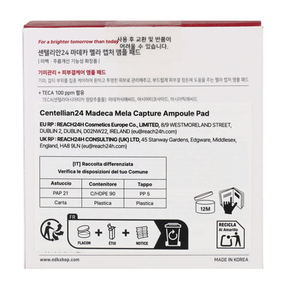 Madeca Mela Capture Ampoule Pad Centellian24 60pads