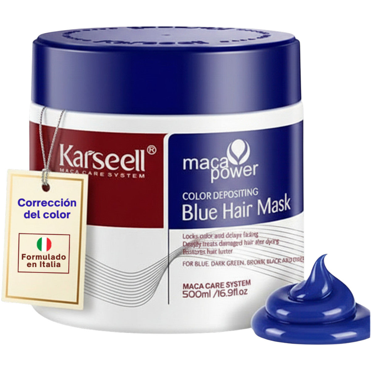 Mascarilla Pigmentante Azul Karseell 500 ml