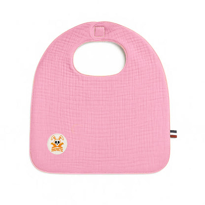 Babero De Algodón Orgánico Rosa_0