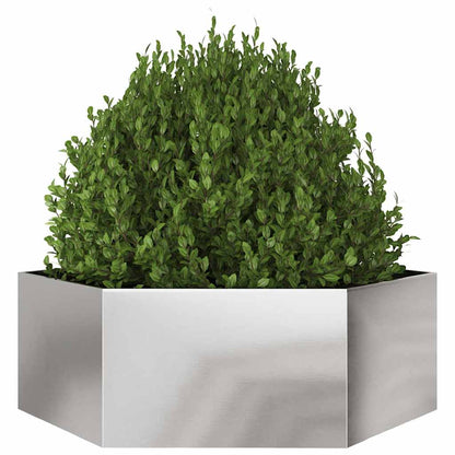 Jardinera Hexagonal De Acero Inoxidable 138x120x45 Cm_2