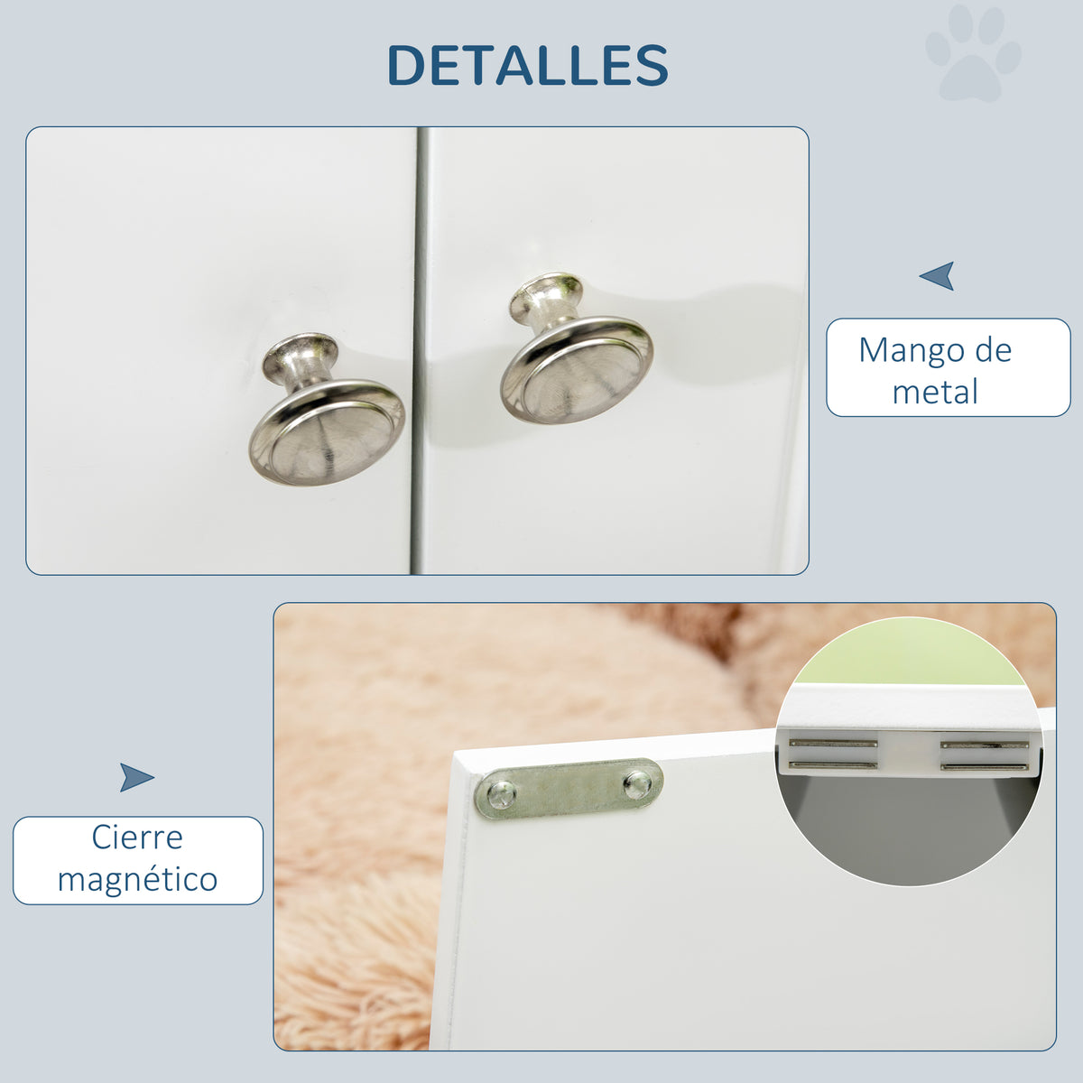 Pawhut Comedero Elevado Para Perros Con 2 Cuencos De Acero Inoxidable 2 Puertas_5