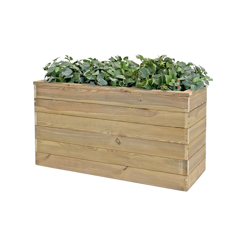 Jardinera Con Autorriego De Madera Nidum Basic Interior Y Exterior Hortalia 110x40x60 Cm_0