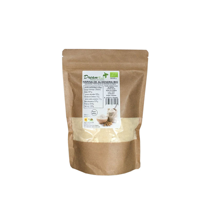 Harina De Almendra Sin Gluten Bio 400g Dream Food_0