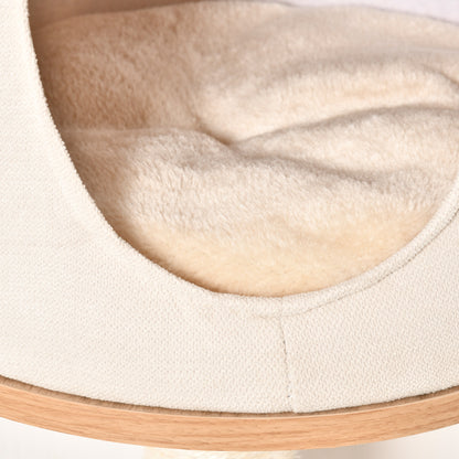 Pawhut Árbol Para Gatos De Pared Con Plataformas Cojín Extraíble Poste Rascador_4