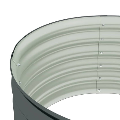 Arriate De Acero Galvanizado Gris 80x80x44 Cm_5