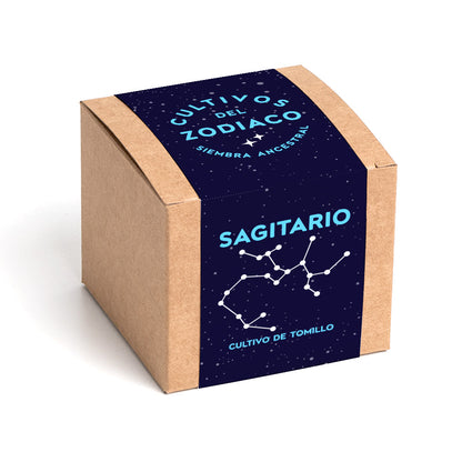 Cultivos del Zodiaco – Sagitario, Kit de Cultivo con Semillas de Tomillo - Resetea_0
