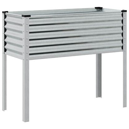Jardinera De Jardín 100x45x90 Cm De Acero Galvanizado_0