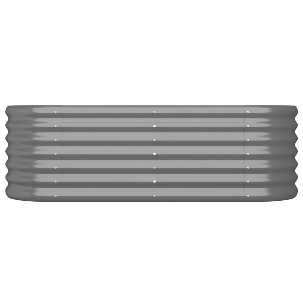 Jardinera Arriate Acero Galvanizado Gris 114x40x36 Cm_2