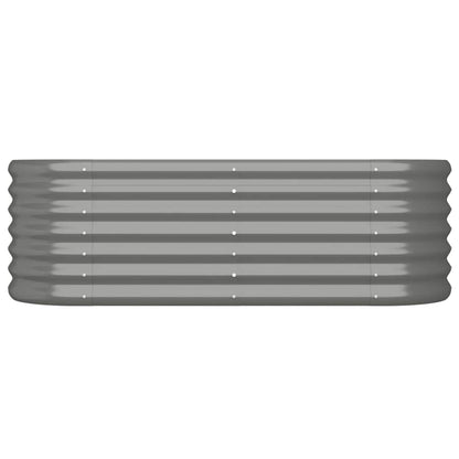 Jardinera Arriate Acero Galvanizado Gris 114x40x36 Cm_2