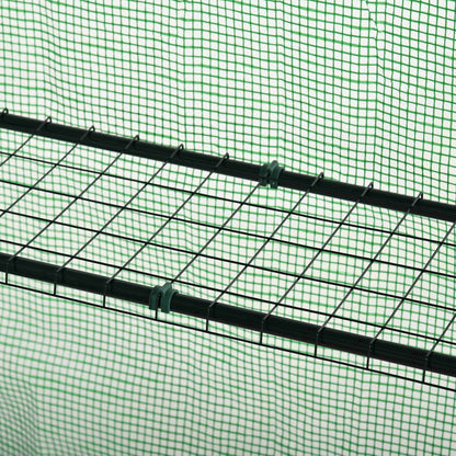 Outsunny Invernadero De Jardín 141x72x191 Cm Vivero Casero Con 4 Estantes Verde_3