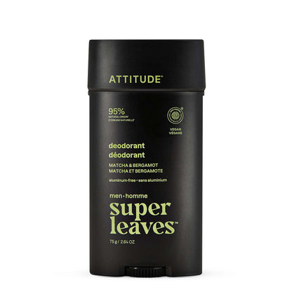 Super leaves men Desodorante Matcha &amp; Bergamot 75 g