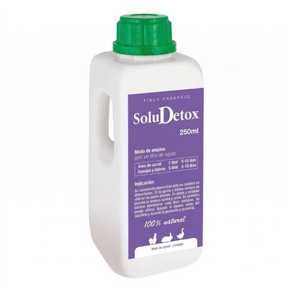 Soludetox – Complemento Nutricional Para Aves De Corral Y Conejos – Apoyo Hepático Y Nutricional – Formato 250 Ml_0