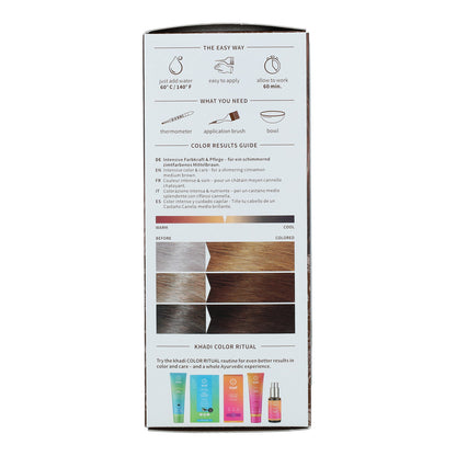 Tinte natural color castaño medio Khadi 100 g