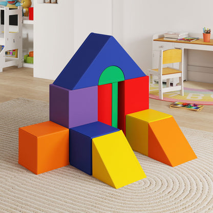 Bloques De Espuma Homcom Pu, Epe Multicolor 50x50x25 Cm_4