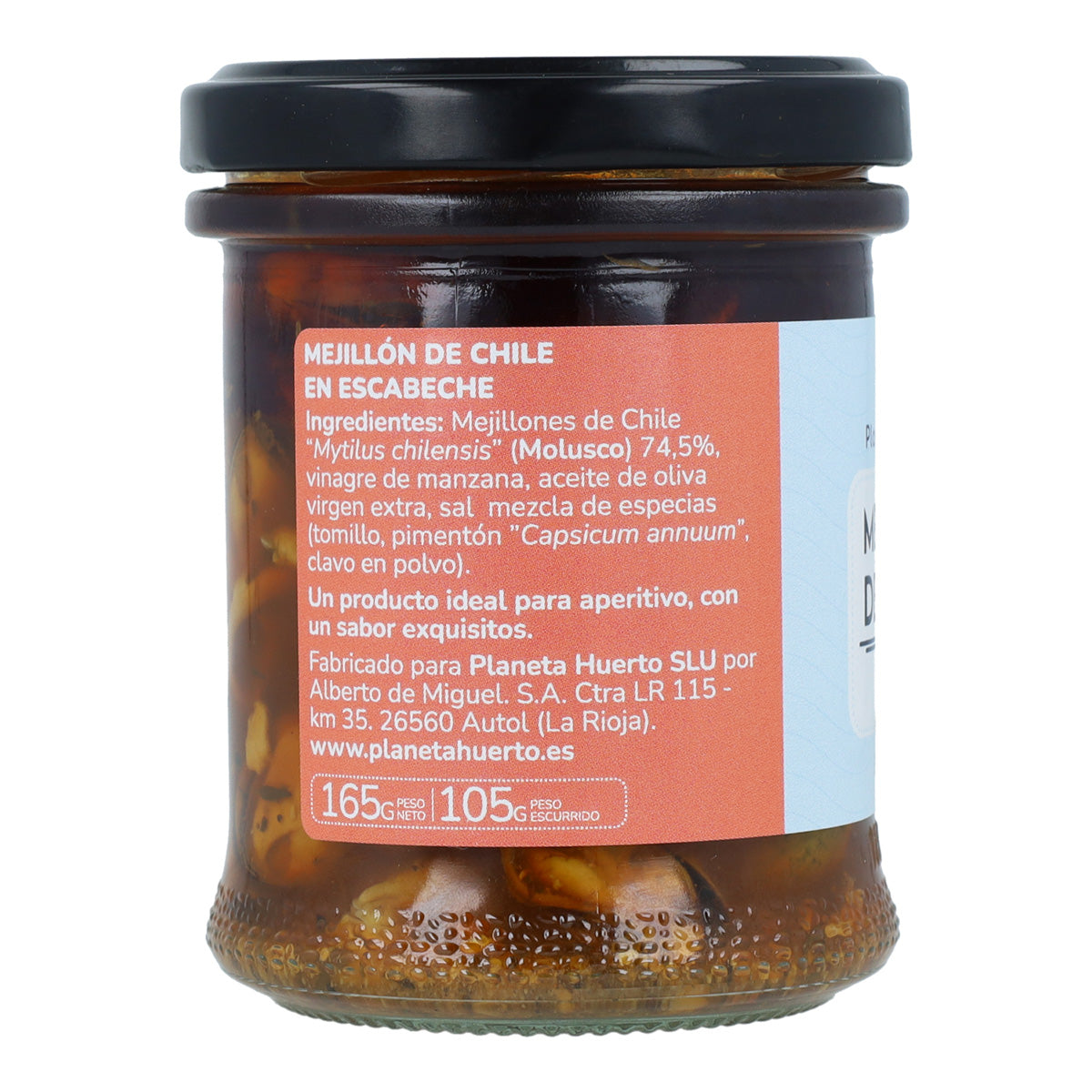 Mejillón de chile en escabeche Planeta Huerto 165 g