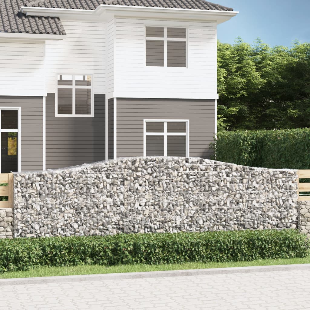 Cestas Gaviones 10 Uds Forma De Arco Hierro 400x50x120/140 Cm_1