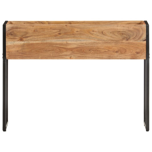 Jardinera De Madera Maciza De Acacia 90x20x68 Cm_0