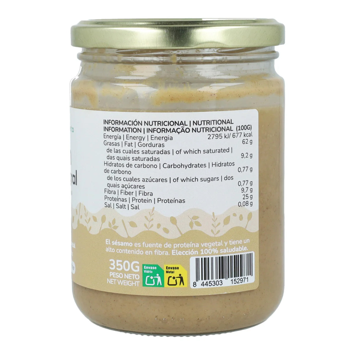 Pack 9x Tahín Semi Integral ECO Planeta Huerto 350g