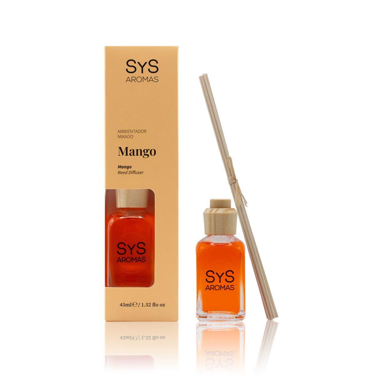 Ambientador Mikado de Mango Origins SYS Aromas 45 ml | Aroma Tropical y Afrutado | Energizante_0