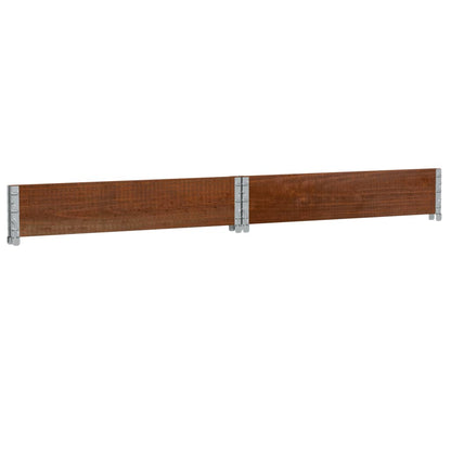 Jardinera De Madera Maciza De Pino Marrón 100x100 Cm_5