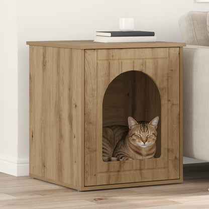 Casa Para Gatos Roble Artesanal 53 X 52 X 62 Cm_1