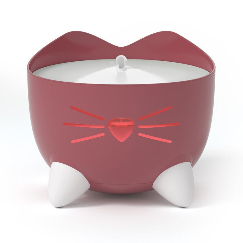 Fuente Bebedero para Gatos Easy to Clean Burdeos Catit PIXI 2,25 L