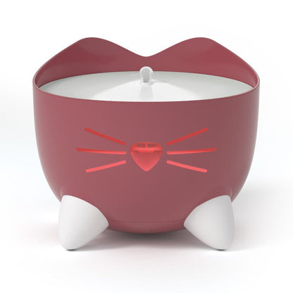 Fuente Bebedero para Gatos Easy to Clean Burdeos Catit PIXI 2,25 L