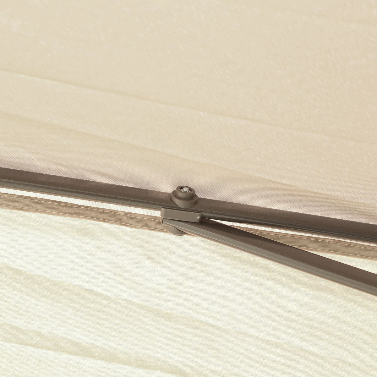 Outsunny Carpa Plegable 3,3x3,3 M Con Altura Ajustable Doble Techo Anti-uv Beige_4