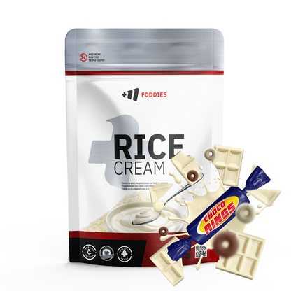 Rice Cream (crema De Arroz Pregelatinizada) - 1kg - Chocolate Blanco Con Choco Rings - Fuente De Carbohid - Masmusculo_0