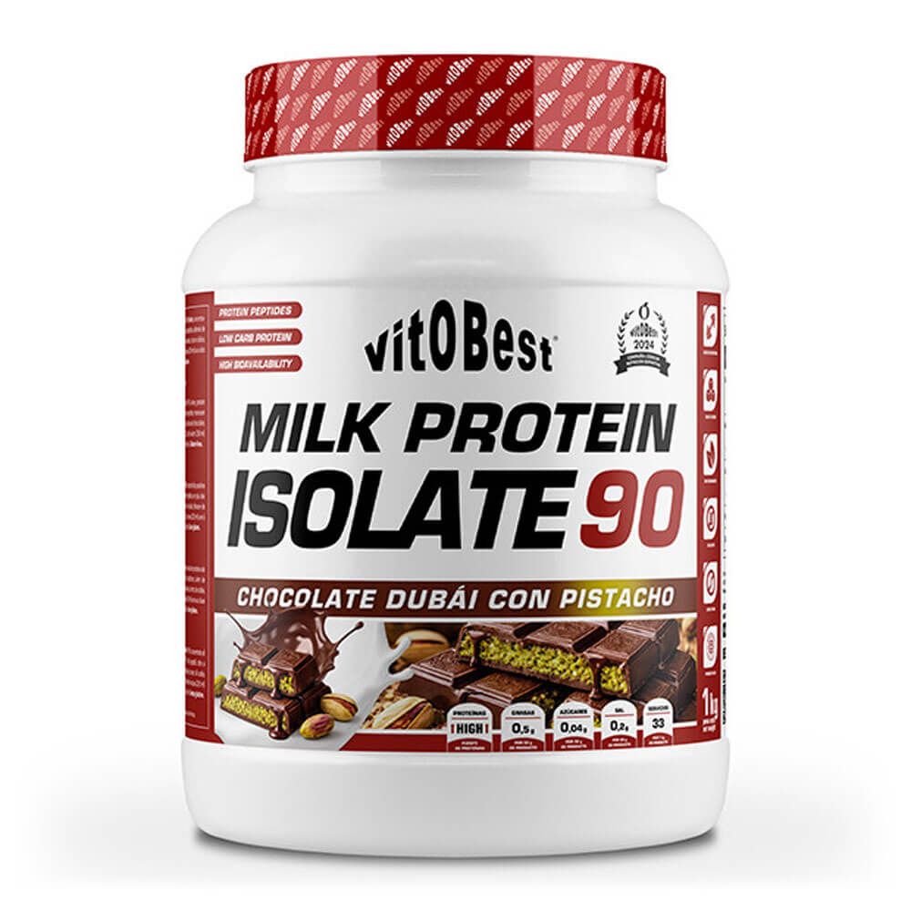 Milk Protein Isolate 90 - 1kg - Chocolate Dubái - Proteína De Aislado De Suero Isolate - Vitobest_0