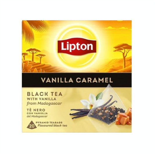 Lipton Té Negro Caramelo Y Vainilla 20 Bolsitas_0