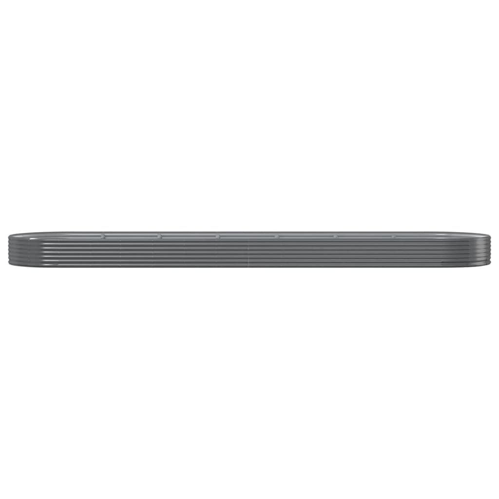 Jardinera Arriate Acero Galvanizado Gris 600x140x36 Cm_2
