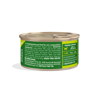 Filetes de caballa para gatos Edgard &amp; Cooper 70 g