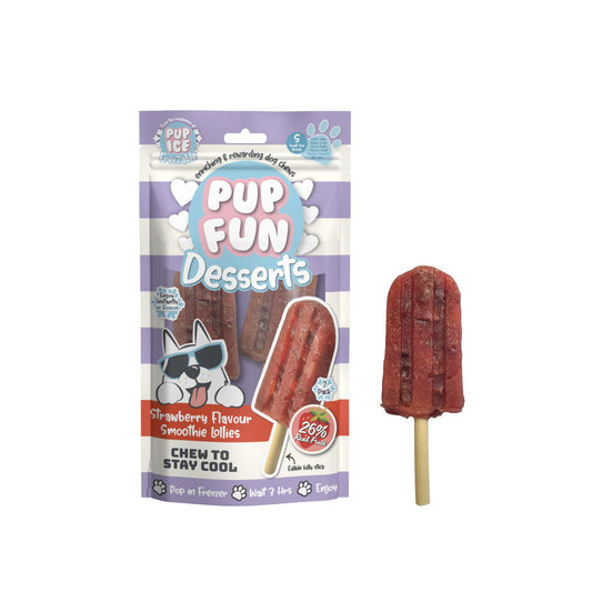 2 Helados Snack Pup Ice Polo Smomthie De Fresa 2 X 60g_0