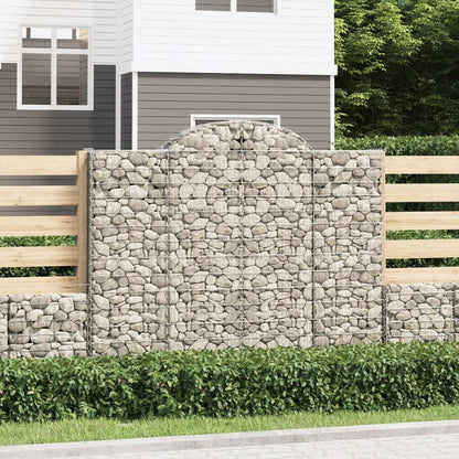 Cestas De Gaviones 7 Uds Forma De Arco Hierro 200x50x160/180 Cm_1