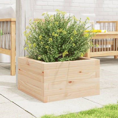 Jardinera De Madera Maciza De Pino 40x40x23 Cm_2