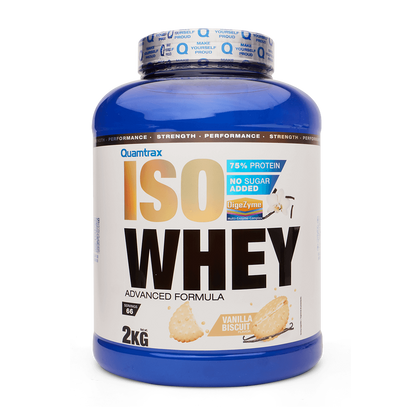 Isowhey - 2kg - Vainilla Con Galletas - Proteína De Aislado De Suero Isolate - Quamtrax_0