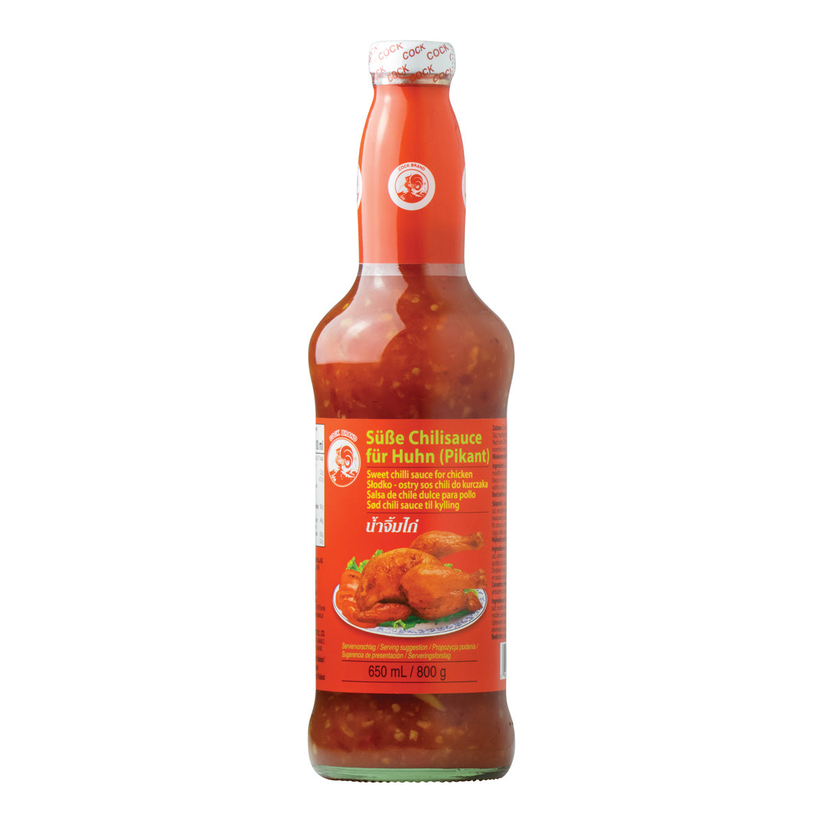 Salsa de Chili Dulce y Picante para Pollo Cock 650 ml