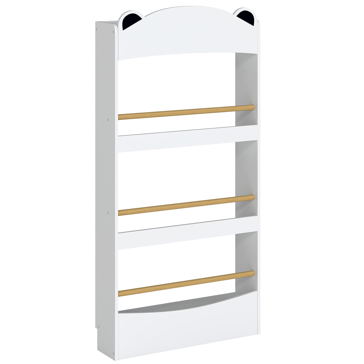 Estante Infantil Para Livros Aiyaplay Aglomerado De Madeira, Mdf Branco_0