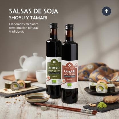 Pack 6x Salsa de soja Tamari ECO Planeta Huerto 750 ml