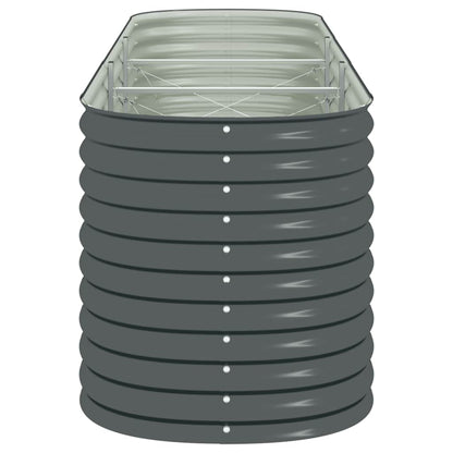 Arriate De Acero Galvanizado Gris 320x80x81 Cm_5