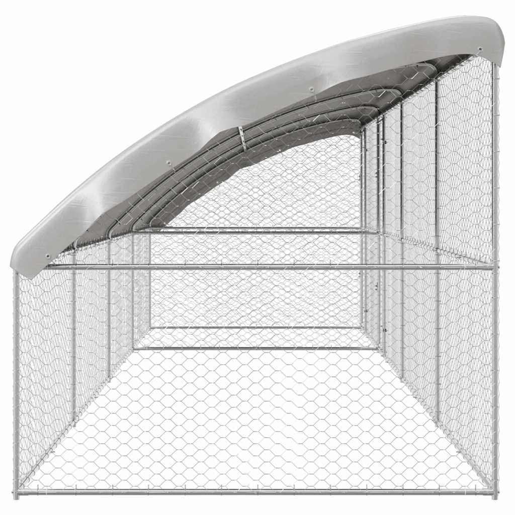 Refugio Para Perros 4 Pcs Plateado 8 X 2 X 2 M_4