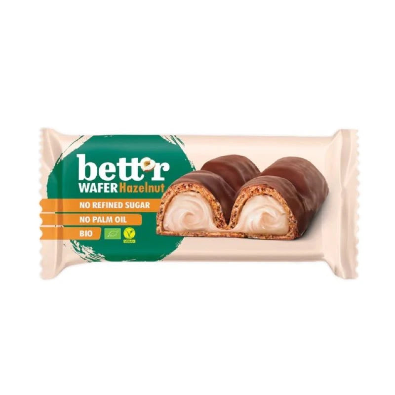 Barquillo De Chocolate Relleno De Avellana Bett’r 33g Bio_0