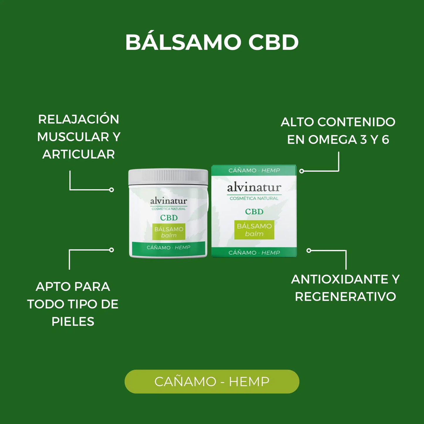 Alvinatur - Bálsamo CBD Menta 100ml, Con Aceites De Cáñamo, Romero, Menta, Oliva, Y Almendras Dulces_4